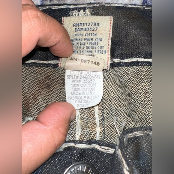 True religion bobby super t jeans size 32 sample/prototype - Picture 6 of 8